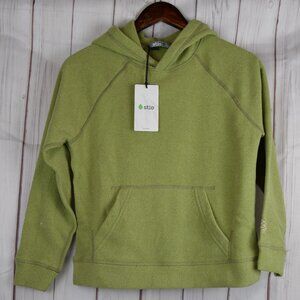 STIO Turpin Fleece Hoodie Kids Medium M 10 Terrain Heather Green NWT